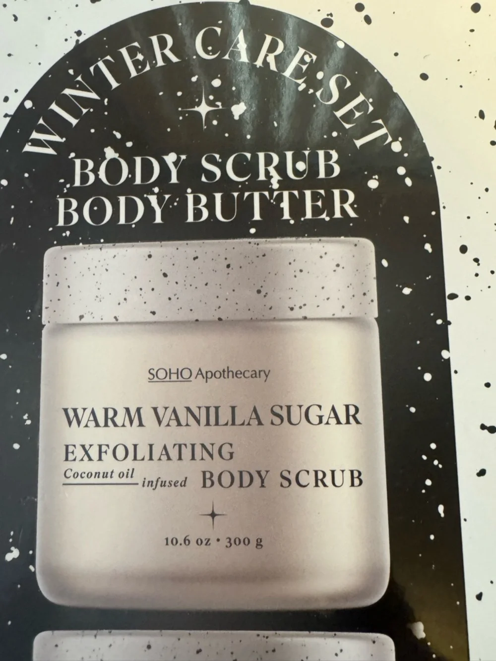 SOHO Apothecary Warm Vanilla Sugar Body Scrub & Body Butter Winter Care Set - Picture 2 of 12